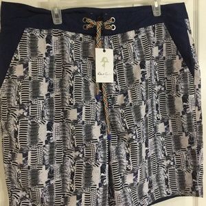 NWT Robert Graham Tongva Park Classic Fit Board Shorts/Swim Trunks